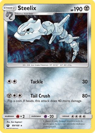 Steelix (89/168) [Sun & Moon: Celestial Storm] Reverse Holofoil