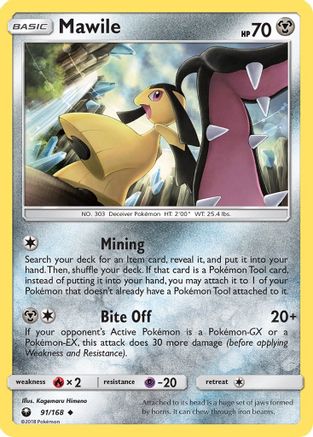 Mawile (91/168) [Sun & Moon: Celestial Storm] Reverse Holofoil