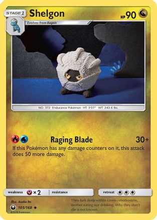 Shelgon (105/168) [Sun & Moon: Celestial Storm] Reverse Holofoil