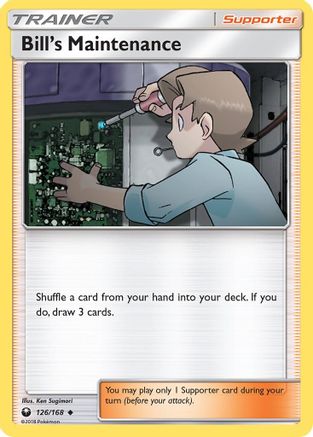 Bill's Maintenance (126/168) [Sun & Moon: Celestial Storm] Reverse Holofoil