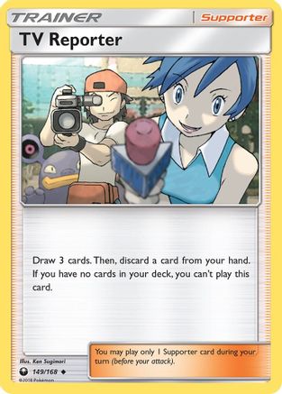 TV Reporter (149/168) [Sun & Moon: Celestial Storm] Reverse Holofoil