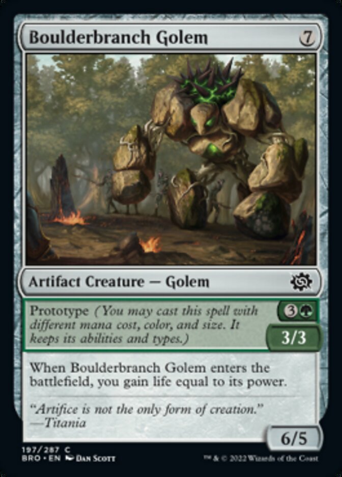 Boulderbranch Golem [The Brothers' War] Foil
