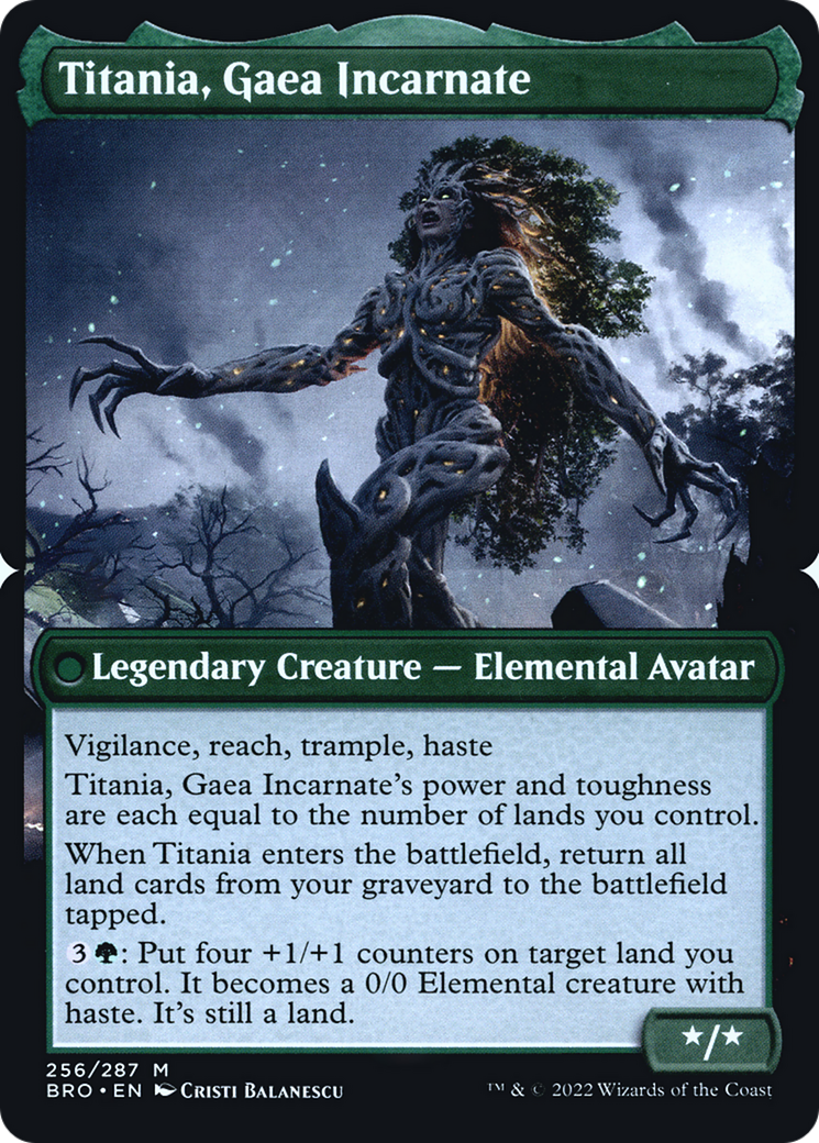 Titania, Gaea Incarnate  [The Brothers' War Promos] Foil