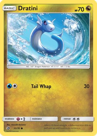 Dratini (35/70) [Sun & Moon: Dragon Majesty] Reverse Holofoil