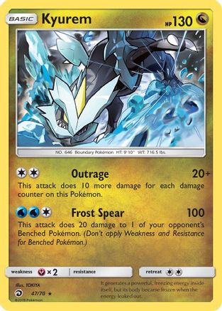 Kyurem (47/70) [Sun & Moon: Dragon Majesty] Reverse Holofoil