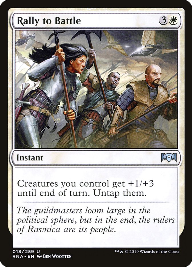 Rally to Battle [Ravnica Allegiance] Foil