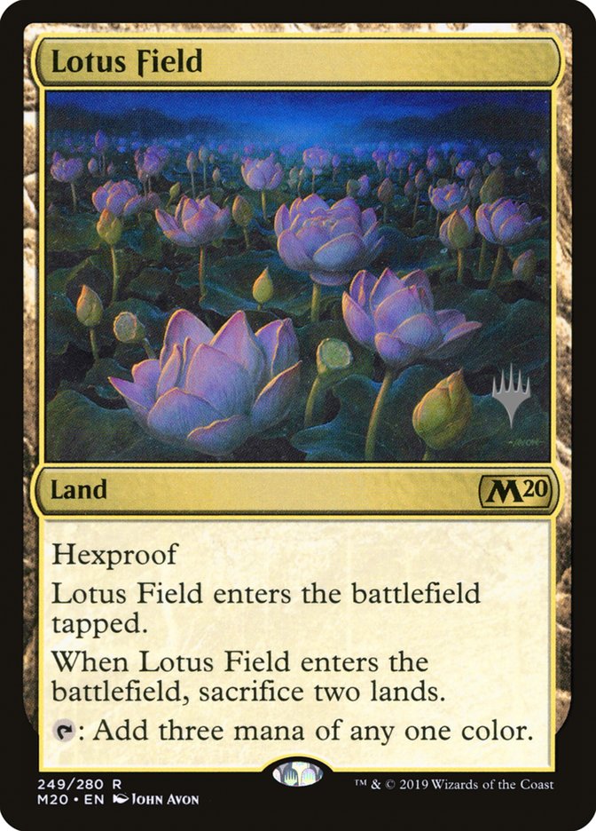 Lotus Field (Promo Pack) [Core Set 2020 Promos] Foil