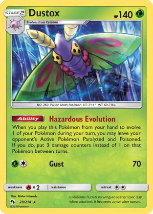 Dustox (28/214) [Sun & Moon: Lost Thunder] Reverse Holofoil