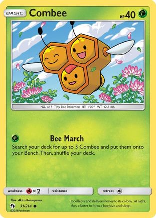 Combee (31/214) [Sun & Moon: Lost Thunder] Reverse Holofoil