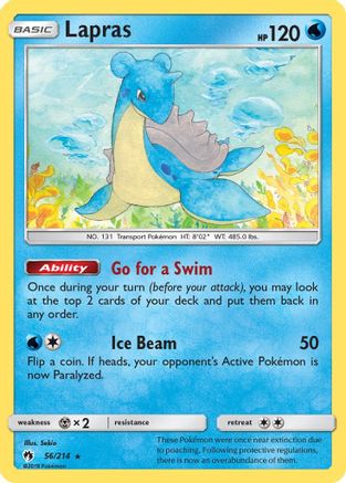 Lapras (56/214) [Sun & Moon: Lost Thunder] Reverse Holofoil