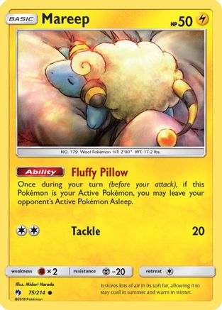 Mareep (75/214) [Sun & Moon: Lost Thunder] Reverse Holofoil