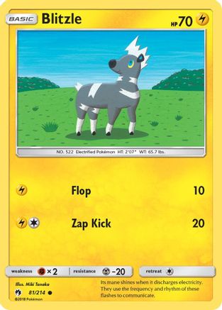 Blitzle (81/214) [Sun & Moon: Lost Thunder] Reverse Holofoil