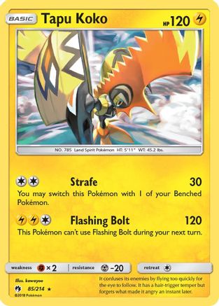 Tapu Koko (85/214) [Sun & Moon: Lost Thunder] Reverse Holofoil