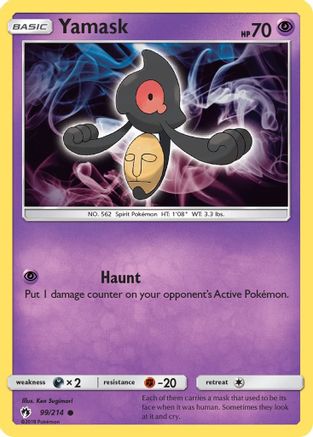 Yamask (99/214) [Sun & Moon: Lost Thunder] Reverse Holofoil