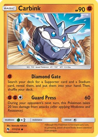 Carbink (117/214) [Sun & Moon: Lost Thunder] Reverse Holofoil