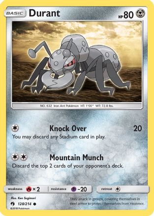 Durant (128/214) [Sun & Moon: Lost Thunder] Reverse Holofoil