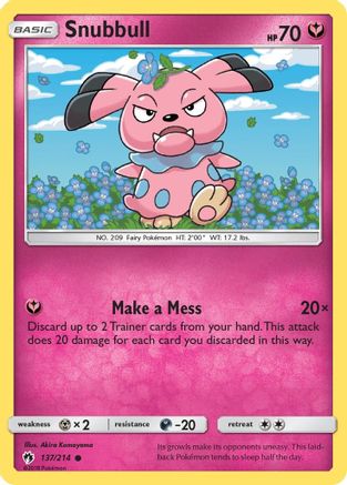 Snubbull (137/214) [Sun & Moon: Lost Thunder] Reverse Holofoil