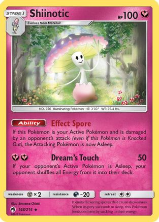 Shiinotic (148/214) [Sun & Moon: Lost Thunder] Reverse Holofoil