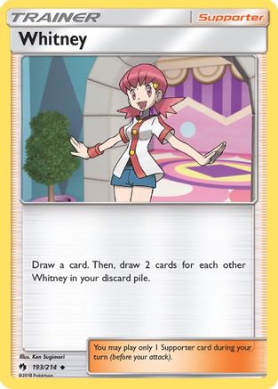Whitney (193/214) [Sun & Moon: Lost Thunder] Reverse Holofoil