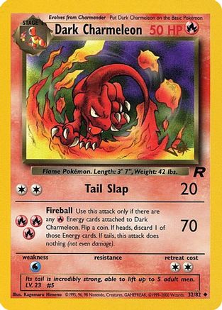 Dark Charmeleon (32/82) (W Stamped Promo) [Team Rocket Unlimited] Holofoil