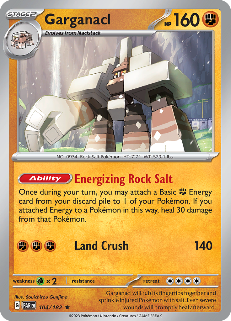 Garganacl (104/182) [Scarlet & Violet: Paradox Rift] Reverse Holofoil