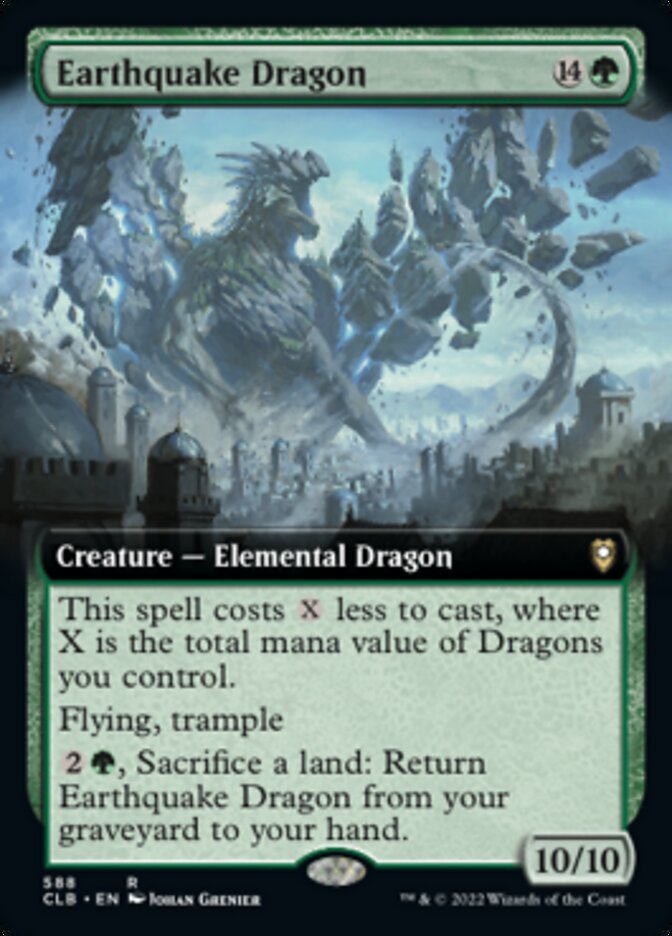 Earthquake Dragon (Extended Art) [Commander Legends: Battle for Baldur's Gate] Foil