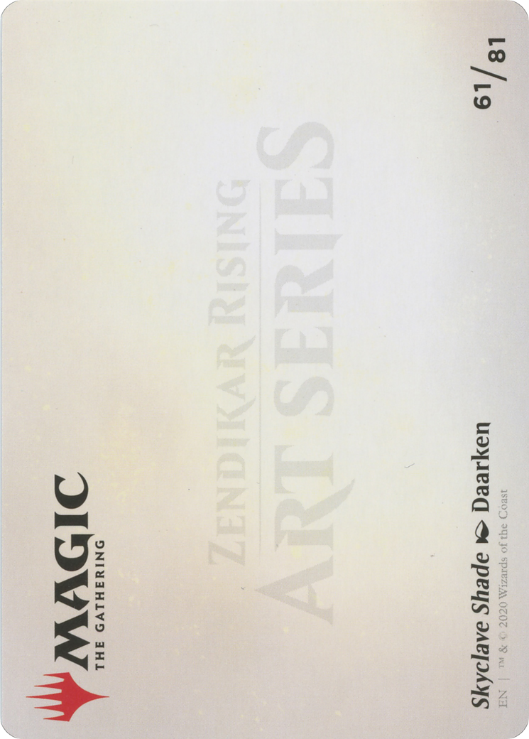 Skyclave Shade // Skyclave Shade  [Zendikar Rising Art Series] (Borderless) Foil