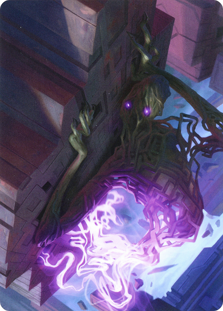 Skyclave Shade // Skyclave Shade  [Zendikar Rising Art Series] (Borderless)
