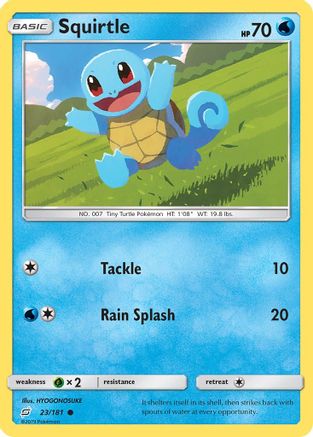 Squirtle (23/181) [Sun & Moon: Team Up] Reverse Holofoil