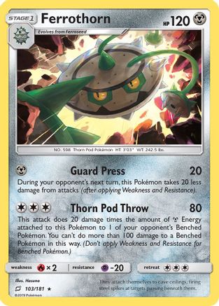 Ferrothorn (103/181) [Sun & Moon: Team Up] Reverse Holofoil