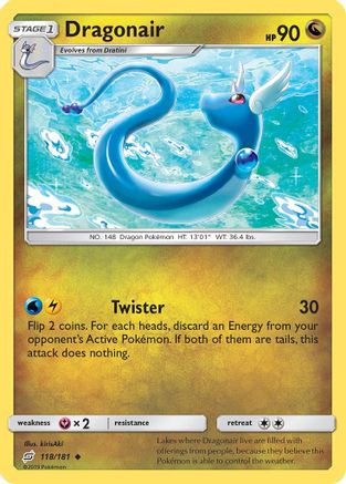 Dragonair (118/181) [Sun & Moon: Team Up] Reverse Holofoil
