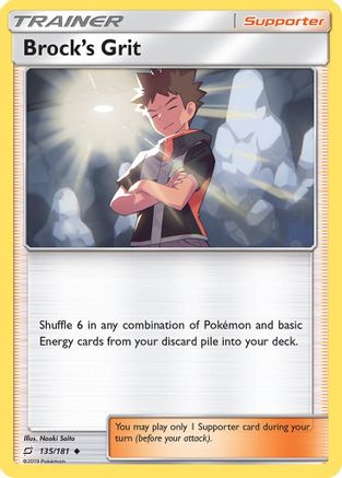 Brock's Grit (135/181) [Sun & Moon: Team Up] Reverse Holofoil