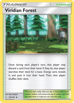 Viridian Forest (156/181) [Sun & Moon: Team Up] Reverse Holofoil