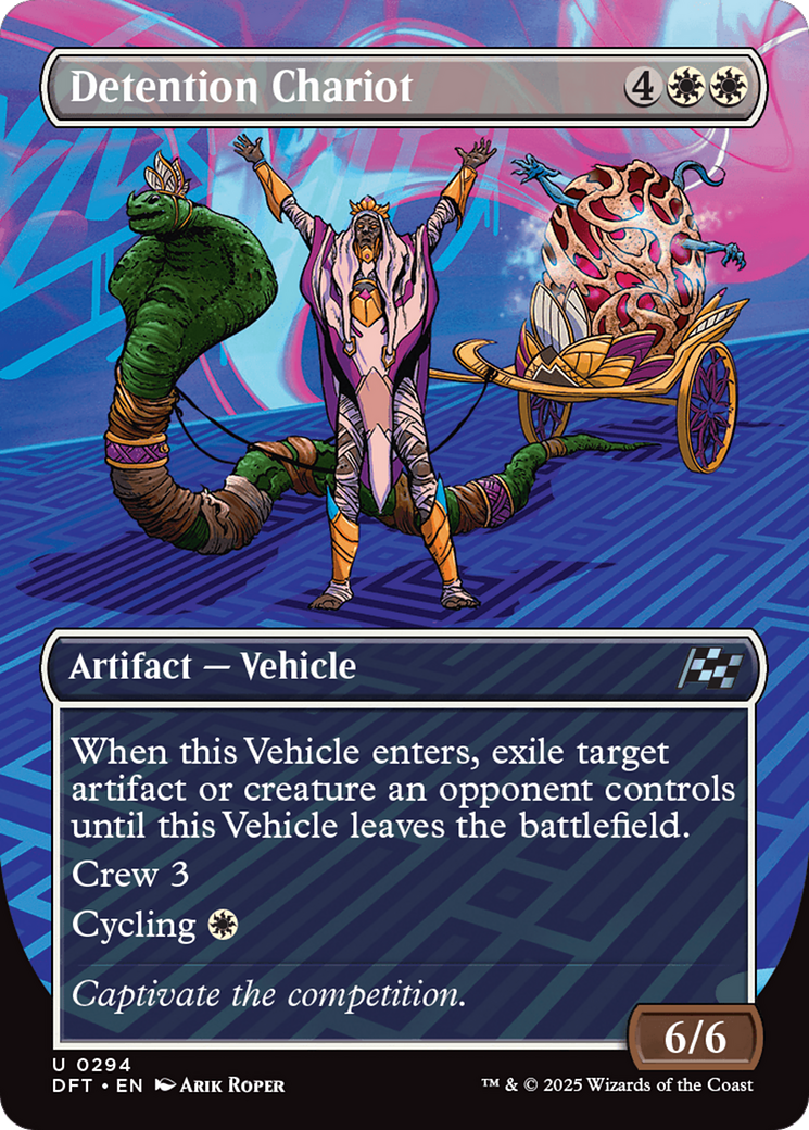 Detention Chariot (Borderless) [Aetherdrift] Foil