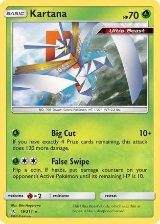 Kartana (19/214) [Sun & Moon: Unbroken Bonds] Reverse Holofoil