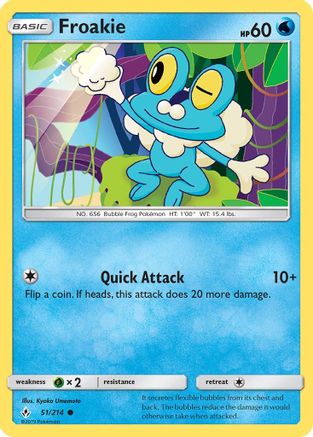 Froakie (51/214) [Sun & Moon: Unbroken Bonds] Reverse Holofoil
