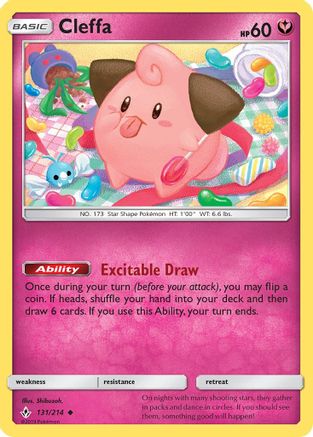 Cleffa (131/214) [Sun & Moon: Unbroken Bonds] Reverse Holofoil