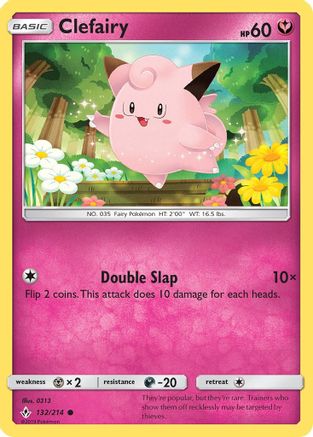 Clefairy (132/214) [Sun & Moon: Unbroken Bonds] Reverse Holofoil