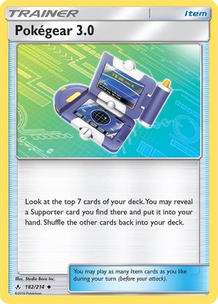 Pokegear 3.0 (182/214) [Sun & Moon: Unbroken Bonds] Reverse Holofoil