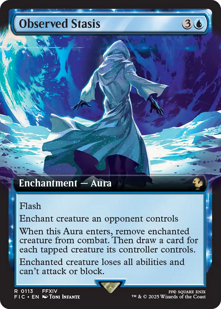 Observed Stasis (Extended Art) [FINAL FANTASY Commander] Foil