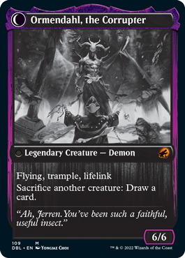 Jerren, Corrupted Bishop // Ormendahl, the Corrupted [Innistrad: Double Feature] Foil
