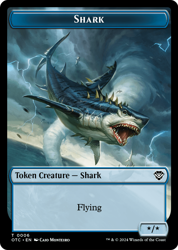 Shark  [Outlaws of Thunder Junction Commander Tokens]