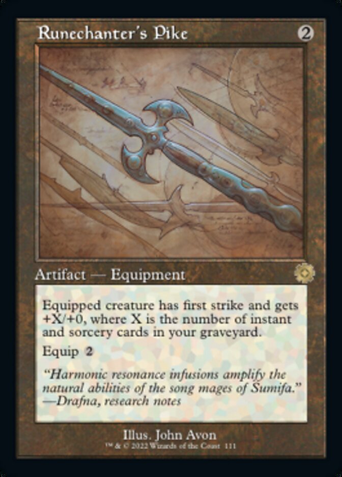 Runechanter's Pike (Retro Schematic) [The Brothers' War Retro Artifacts] Foil