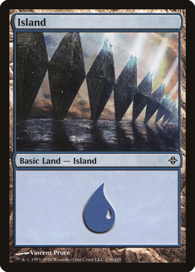 Island (236) [Rise of the Eldrazi] Foil