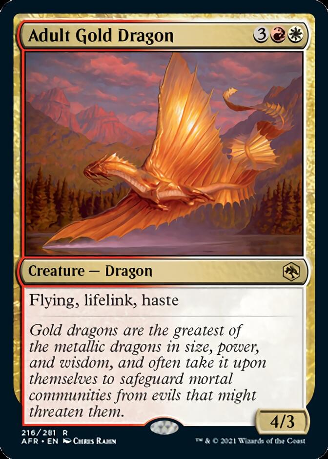 Adult Gold Dragon [Dungeons & Dragons: Adventures in the Forgotten Realms] Foil