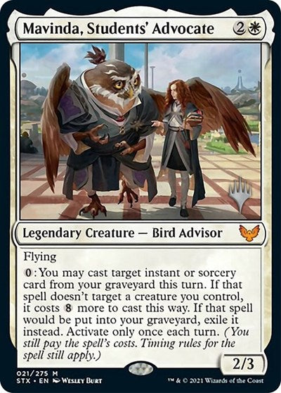 Mavinda, Students' Advocate (Promo Pack) [Strixhaven: School of Mages Promos] Foil