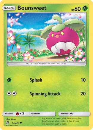 Bounsweet (17/236) [Sun & Moon: Unified Minds] Reverse Holofoil