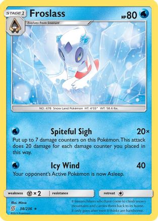 Froslass (38/236) [Sun & Moon: Unified Minds] Reverse Holofoil