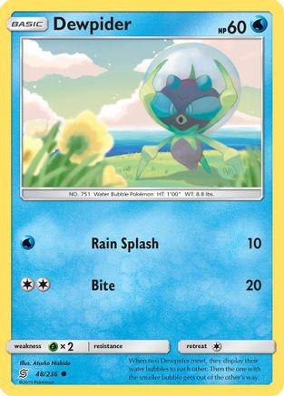Dewpider (48/236) [Sun & Moon: Unified Minds] Reverse Holofoil