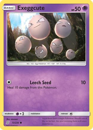 Exeggcute (73/236) [Sun & Moon: Unified Minds] Reverse Holofoil
